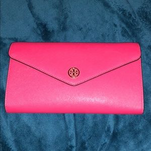 Tory Burch Pink expandable concierge